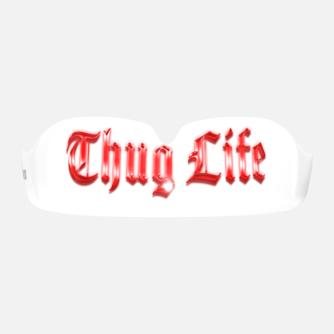 THUG LIFE White Mouthguard